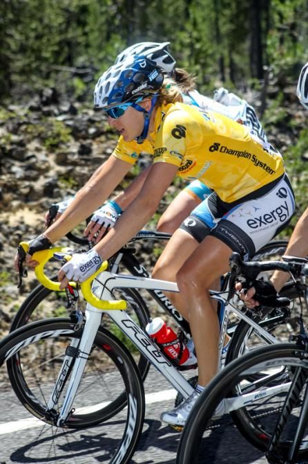 Kristin McGrath (Exergy) stayed near the front and out of trouble today.