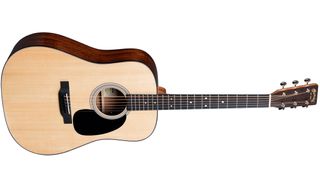 A Martin D-12E from the Road Series. The Road Series and Martin's other Mexican-built acoustics use Richlite on their fingerboards.