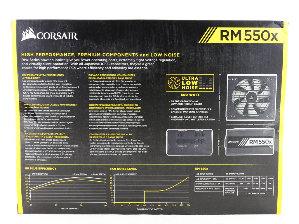 Corsair RM550x PSU: Unboxing Photos