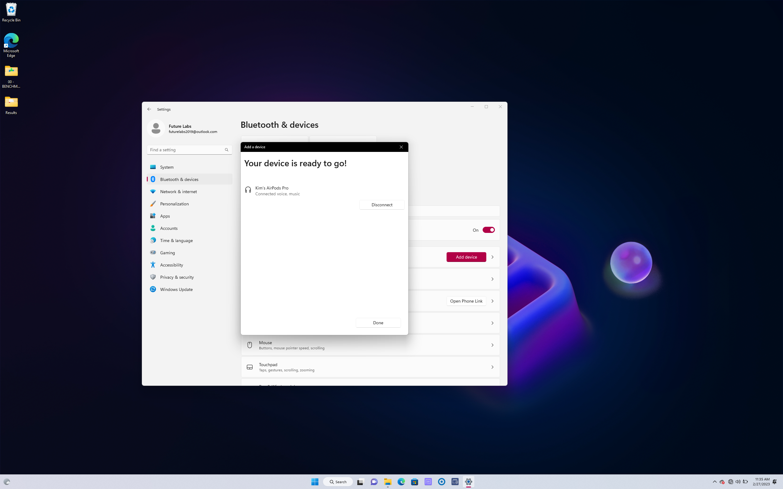 How to connect AirPods to Windows 11