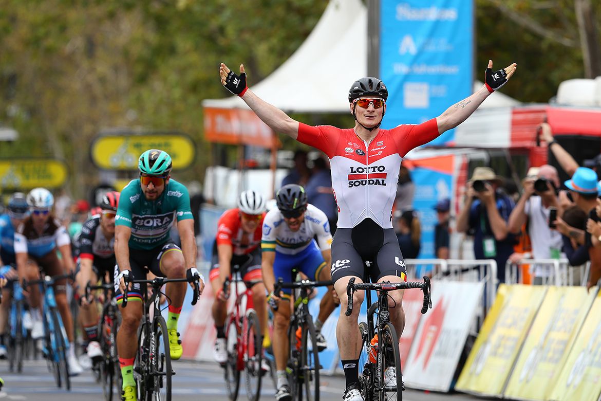 Andr&eacute; Greipel (Lotto Soudal) celebrates