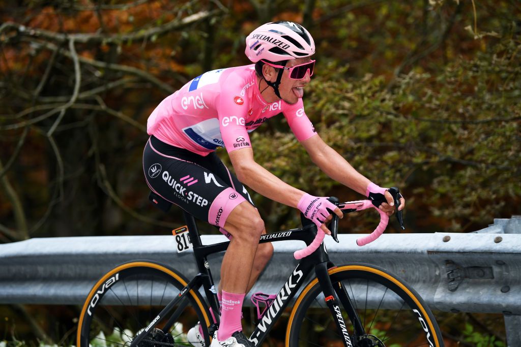 Deceuninck-QuickStep&#039;s João Almeida had to dig deep to retain his pink leader’s jersey on stage 15 of the 2020 Giro d’Italia