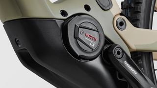 Close up on the Bosch Performance Line CX High-Torque Drive Unit on the Canyon Neuron:ON CF