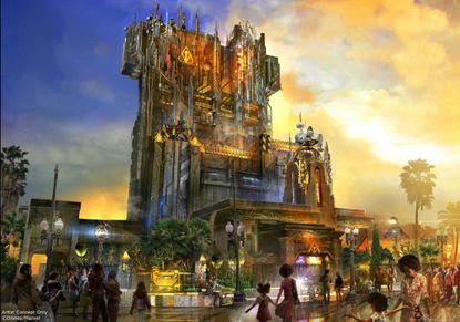 The Tower of Terror concept art.