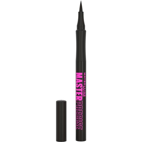 Maybelline Eyestudio Master Precise All Day Waterproof Liquid Eyeliner Makeup, Black, 1 Count (packaging May Vary)