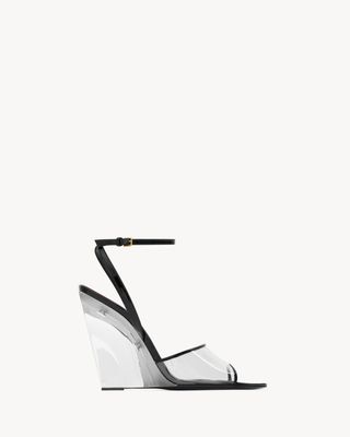 Women's Vera Wedges in Tpu and Patent Leather in Transparent and Black