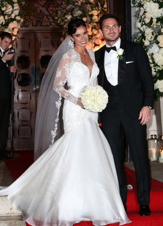 Frank Lampard and Christine Bleakley are seen leaving there wedding on December 20, 2015 in London, England