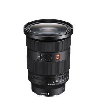 Sony FE 16-35mm f/2.8 GM II lens on a white background