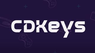 The CDKeys Logo on a navy background with a number of gaming-related icons