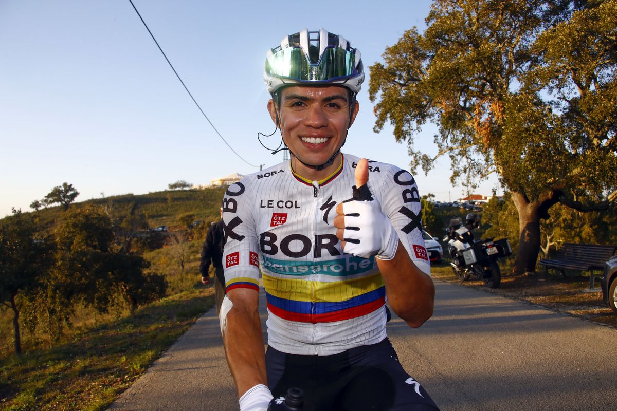 Volta ao Algarve 2022 48th Edition 5th stage Lagoa Malhao 173 km 20022022 Sergio Higuita COL Bora Hansgrohe photo Roberto BettiniSprintCyclingAgency2022