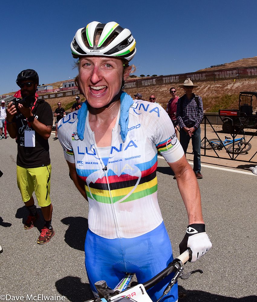 World Champion Catharine Pendrel (Luna Pro Team) was thrilled with her first ever Sea Otter win