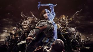 Best Lord of the Rings games — Talion, the protagonist of Shadow of War, manifests Celebrimbor's wraith while leading a dominated host of orcs