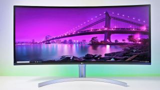 LG 38WN95C-W curved monitor