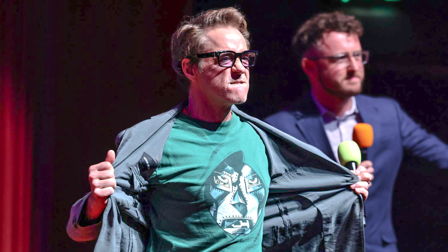 Robert Downey Jr at SXSW in London promoting Avengers: Doomsday 