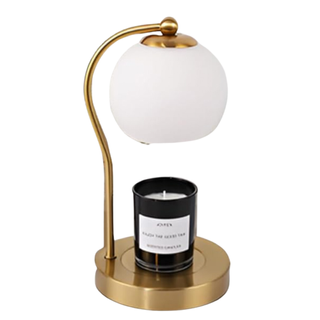 Brass candle warmer lamp