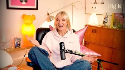 Jo Whiley presenting the Dig It podcast