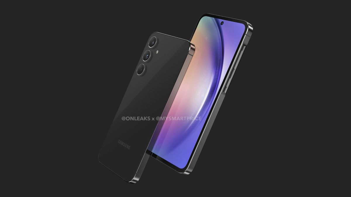 Galaxy A55 renders