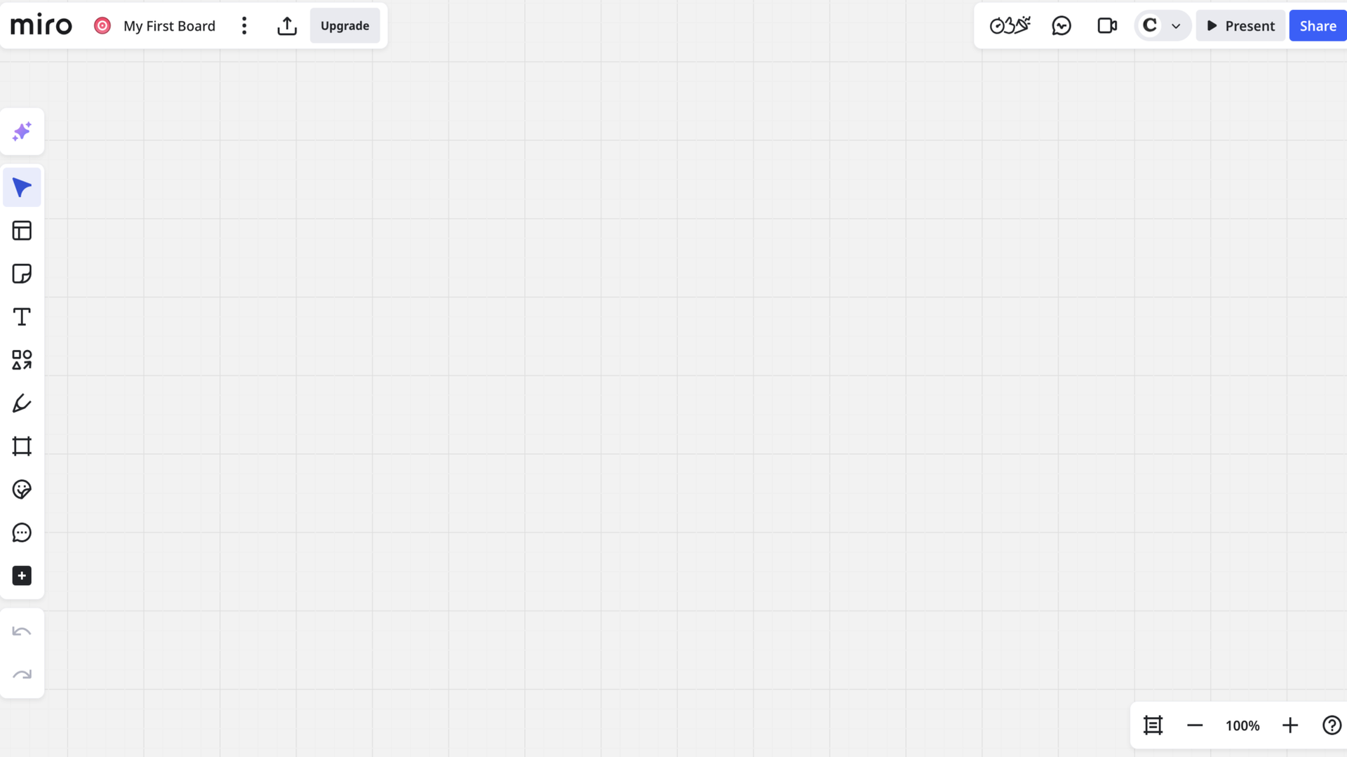 Miro’s interface