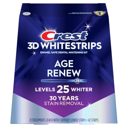 Crest 3d Whitestrips, Supreme Flexfit, Teeth Whitening Strip Kit, 42 Strips (21 Treatments)