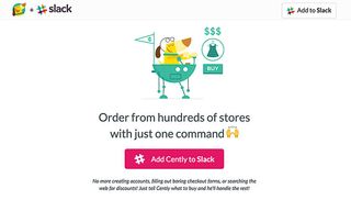 The Cently Slack bot enables users to purchase from retail stores within Slack