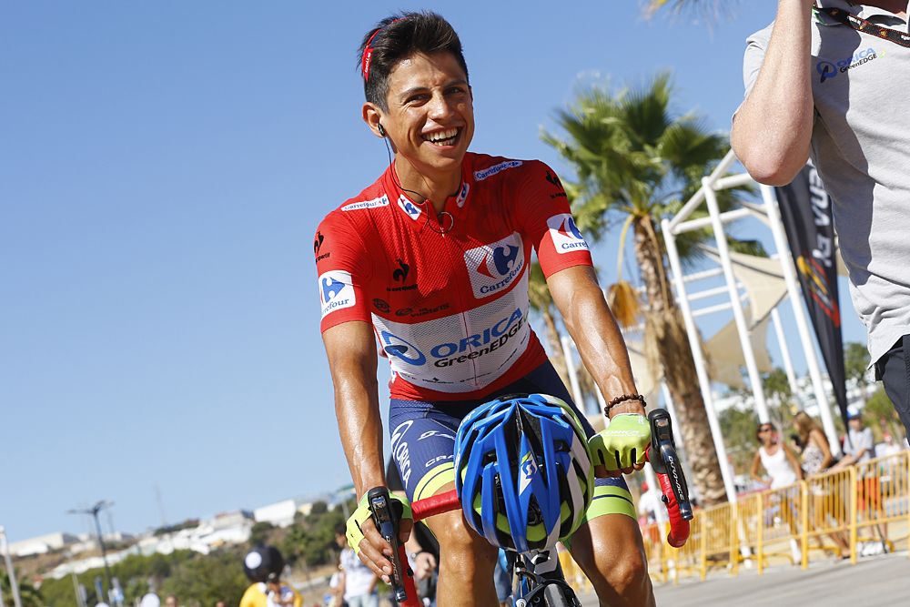 Esteban Chaves (Orica-GreenEdge) leads the Vuelta a Espana