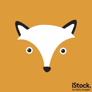 Vector trendy minimalistic red fox in polygonal style, by TechDesignWork. This illustration could be used, for example, as a menu icon on an animal welfare or animal rights website