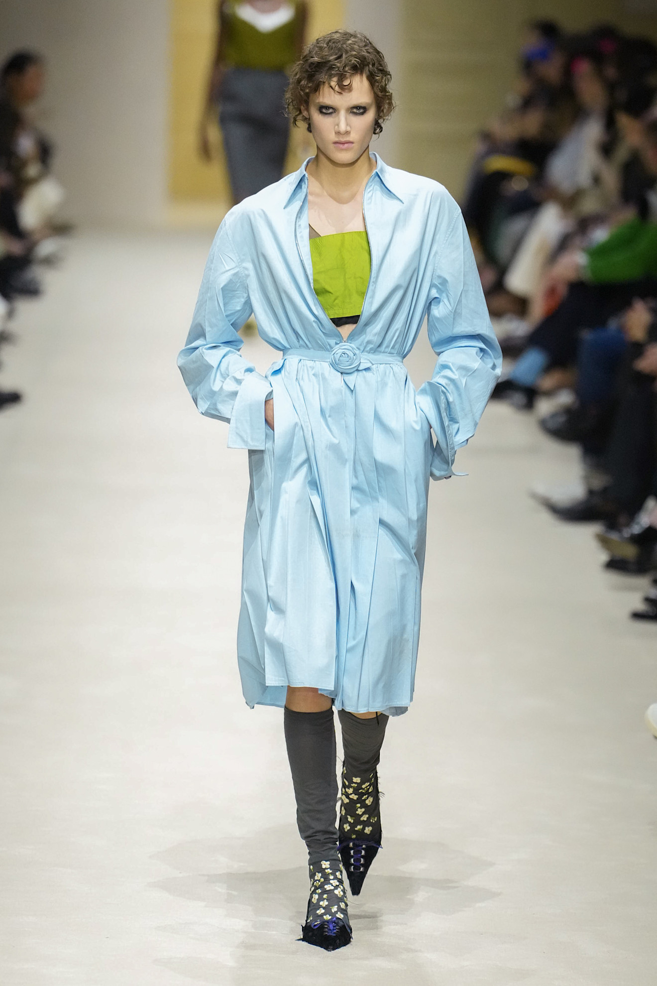 A runway look from the Prada Fall 2026 collection