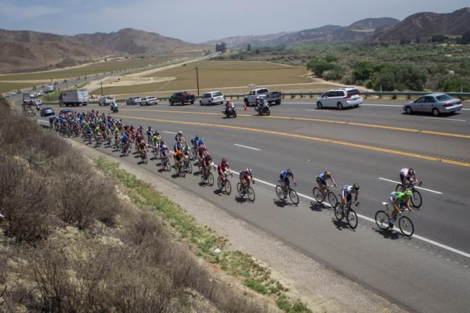 The race on the way out of Santa Clarita.