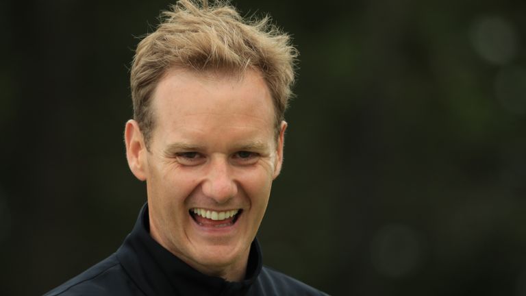 Dan Walker, BBC TV presenter, in action during the Pro Am event prior to the start of the Aberdeen Standard Investments Scottish Open at The Renaissance Club on July 10, 2019 in North Berwick, United Kingdom. 