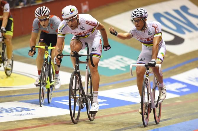 World Champions Albert Torres and David Muntaner complete a successful changeover