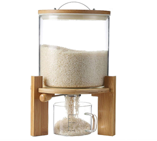 Rice, flour, and cereal dispenser.
