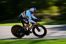  Remco Evenepoel and Team Belgium competes during the 99th UCI Road World Championships Montreal 2026 - Men Elite Individual Time Trial a 39,2km race