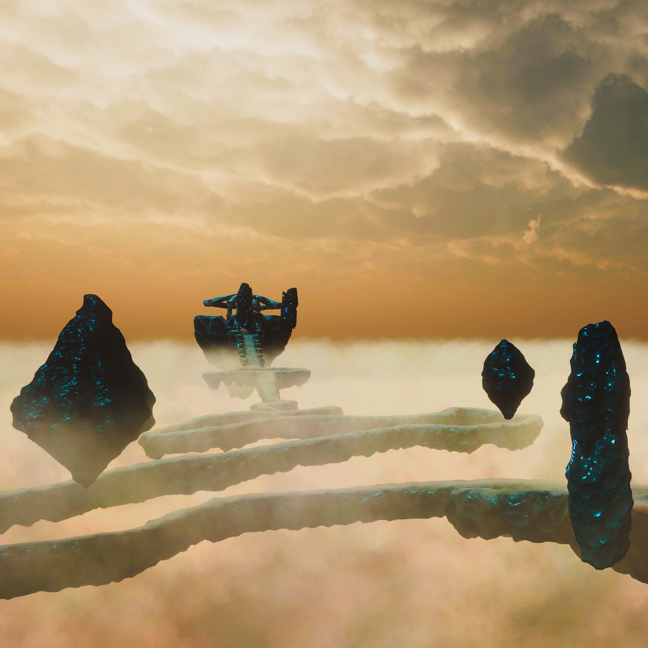 Assess.masses game art; screens of a video game featuring a donkey in an dusty open world