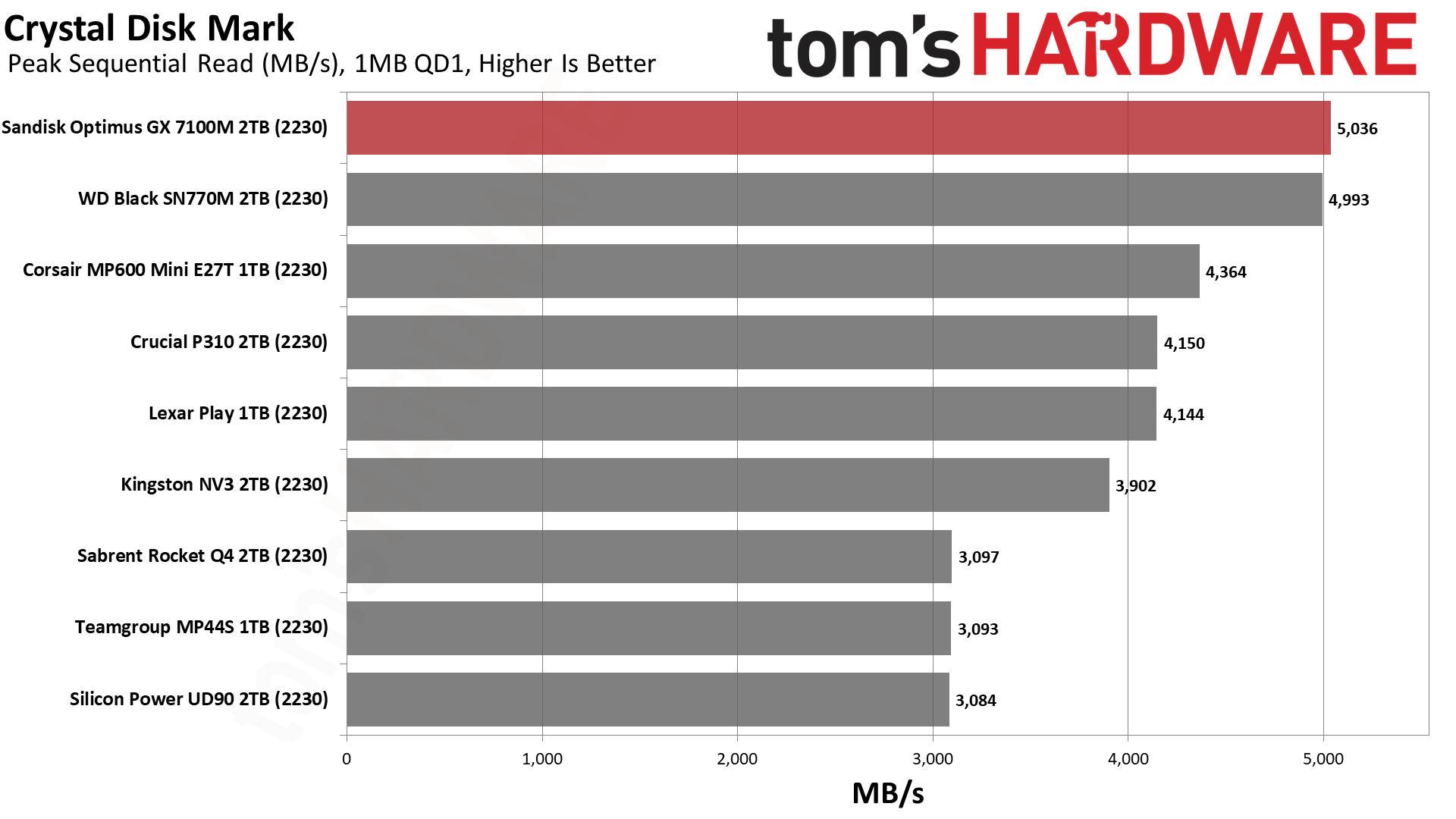 Sandisk Optimus GX 7100M 2TB SSD