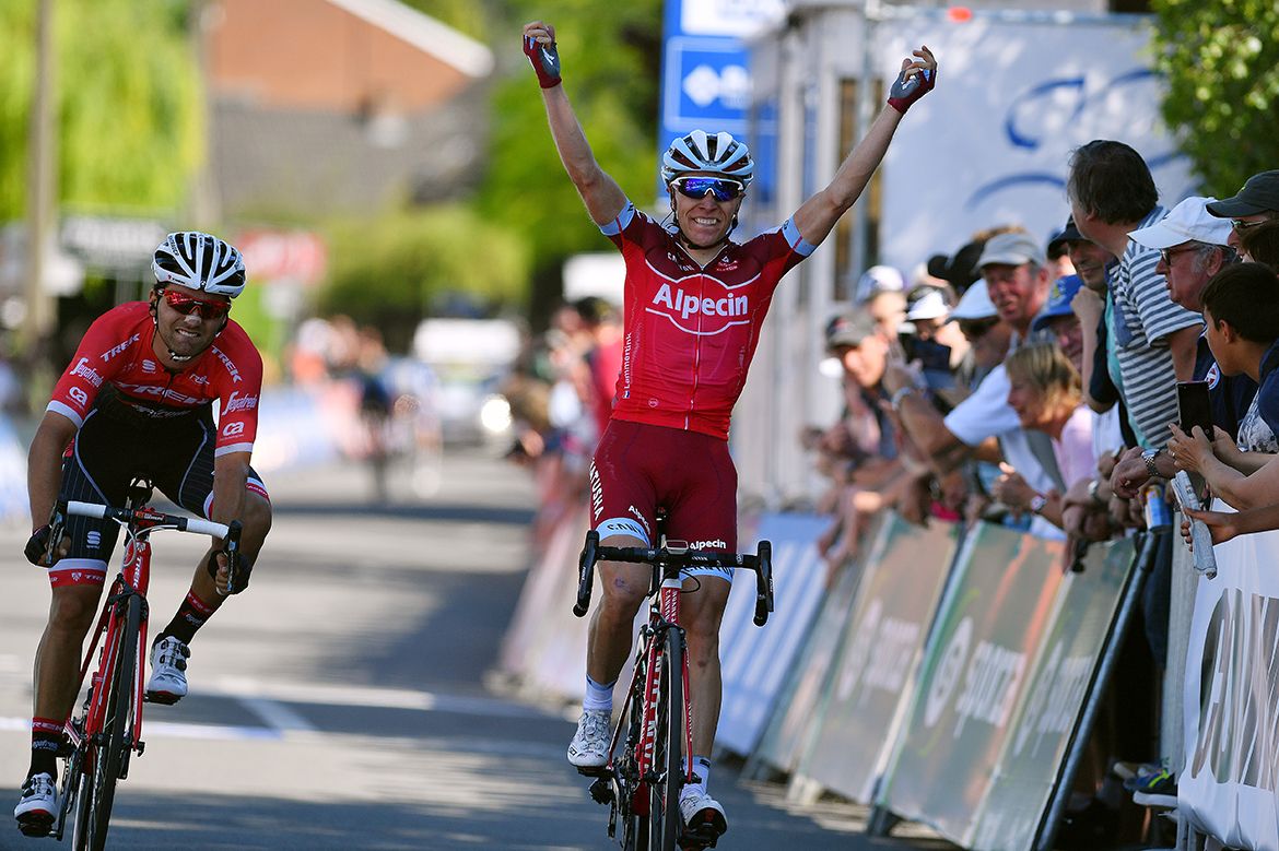 Maurits Lammertink wins stage 4 of the Baloise Belgium Tour.