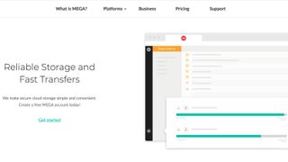 Mega website screenshot
