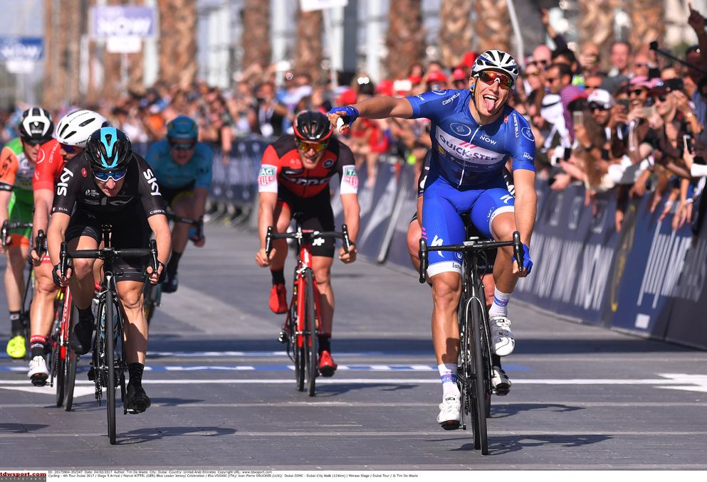 Marcel Kittel (Quick Step Floors) wins stage 5 of the Dubai Tour