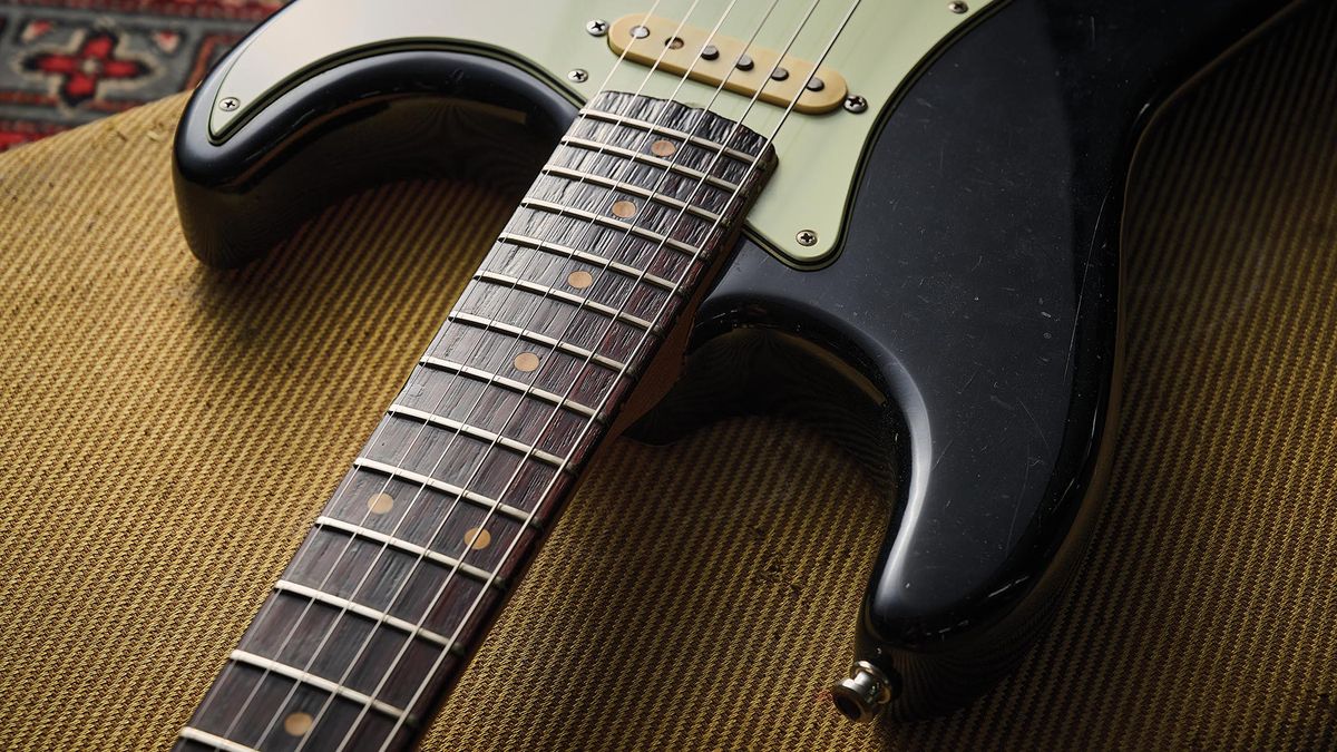 A 1963 Fender Stratocaster that was once owned by Noel Gallagher
