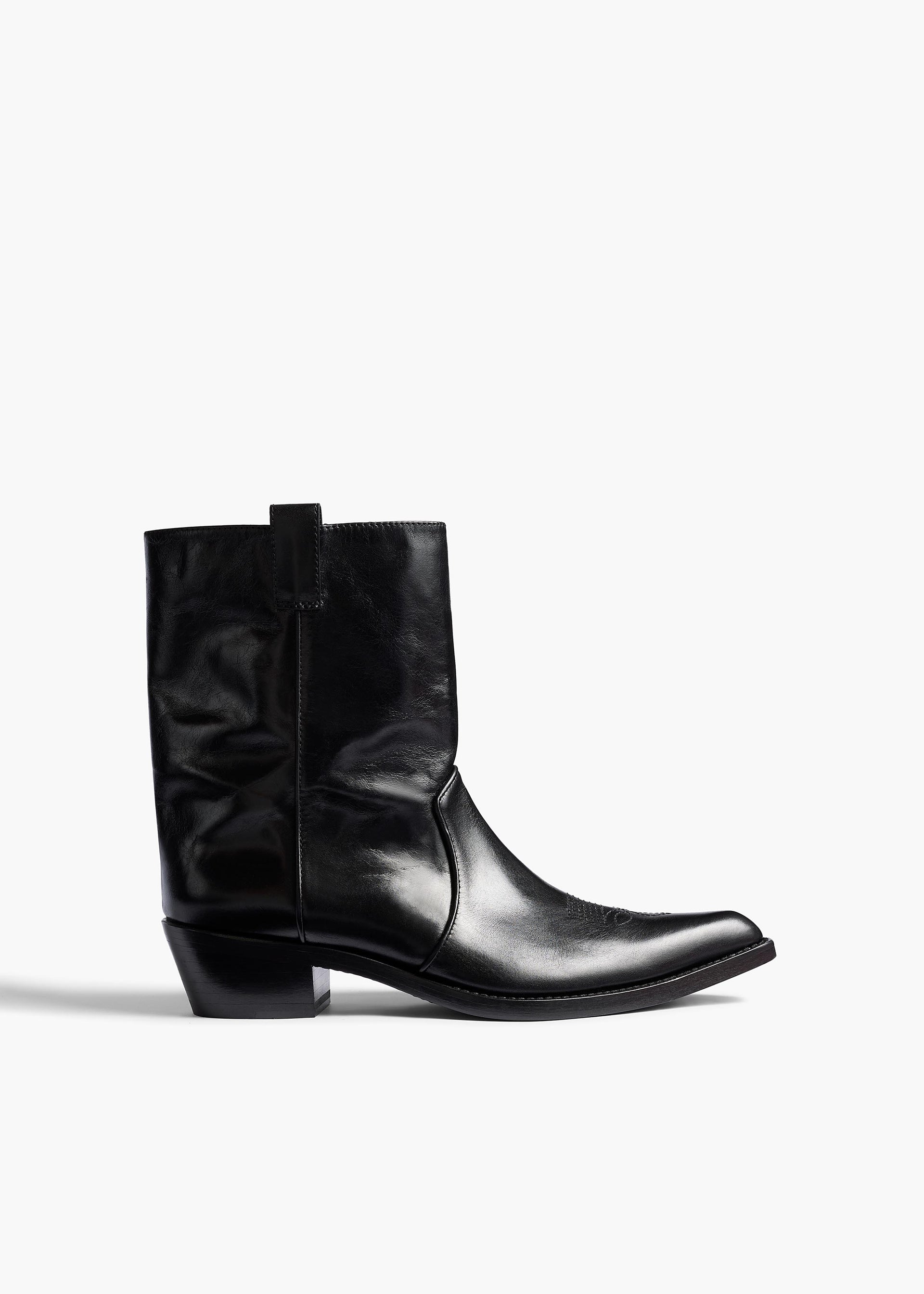 Clive Ankle Boot in Black Leather - 35 / Black / Upper100%clsole100%cl