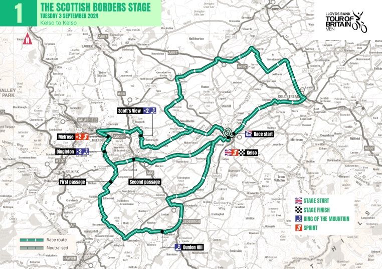 Tour of Britain 2024 stages