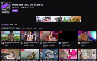 Twitch's hot tub section