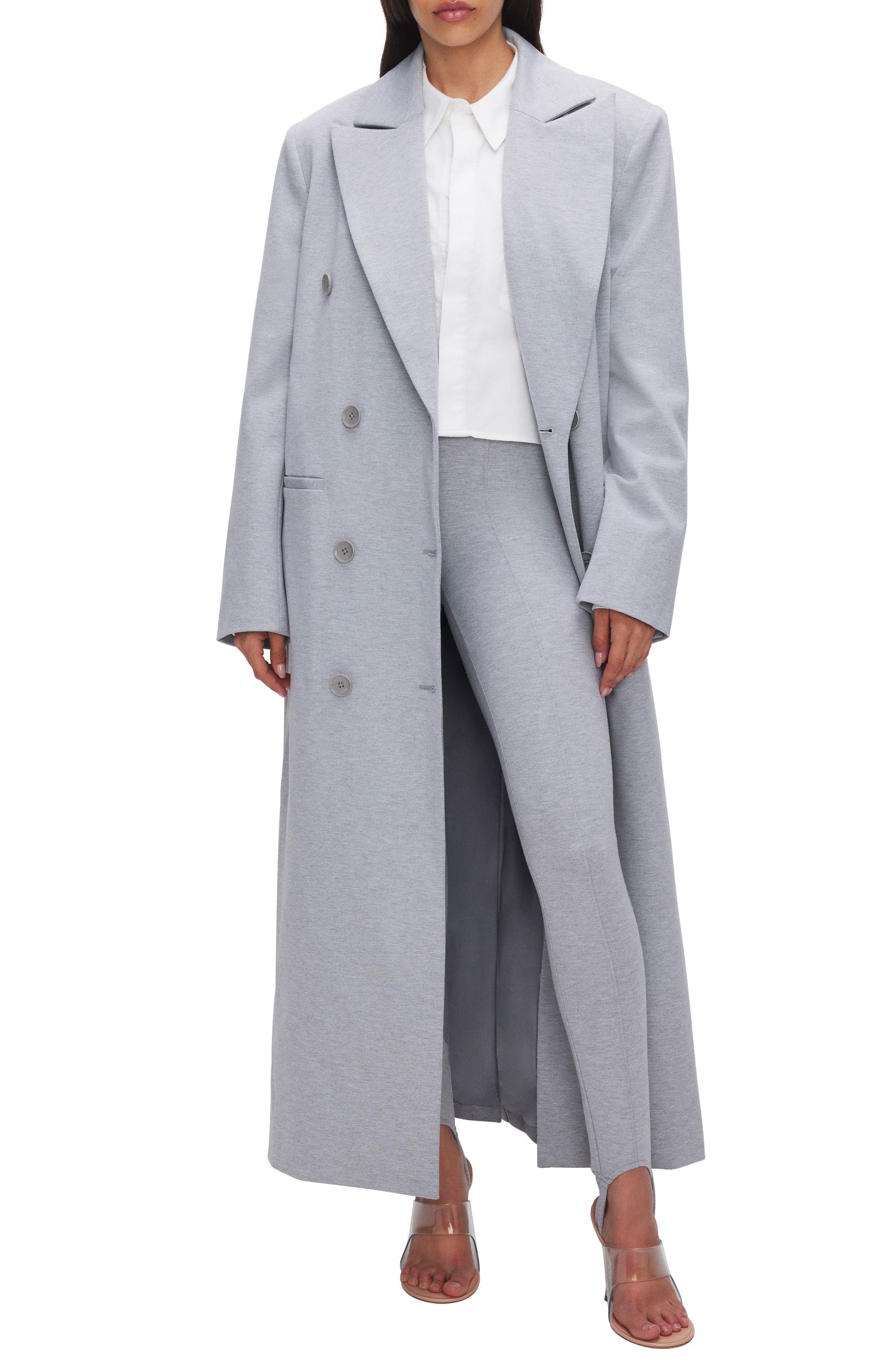 Ponte Double Breasted Car Coat