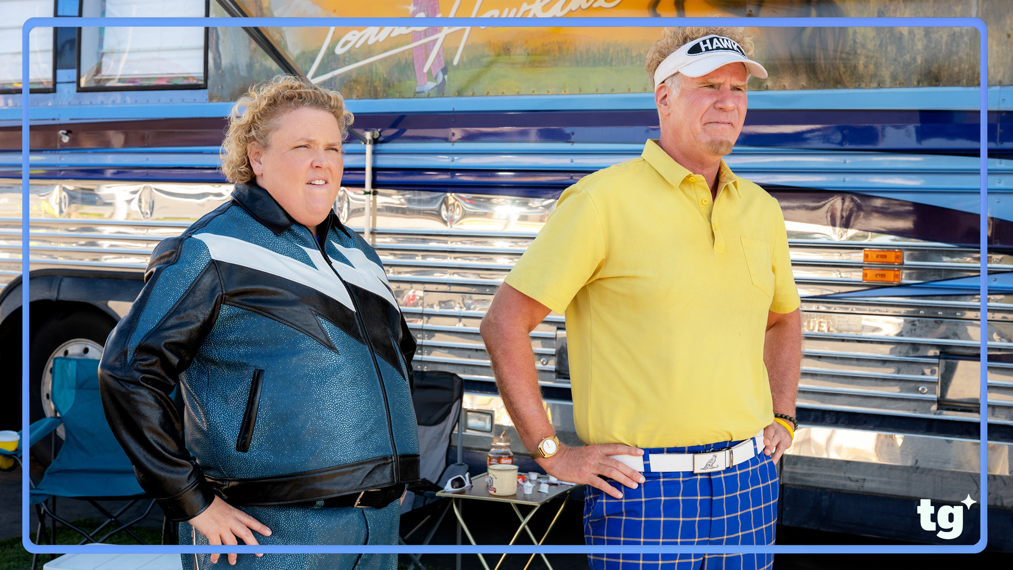 (L to R) Fortune Feimster as Samantha and Will Ferrell as Lonnie in Episode 104 of The Hawk