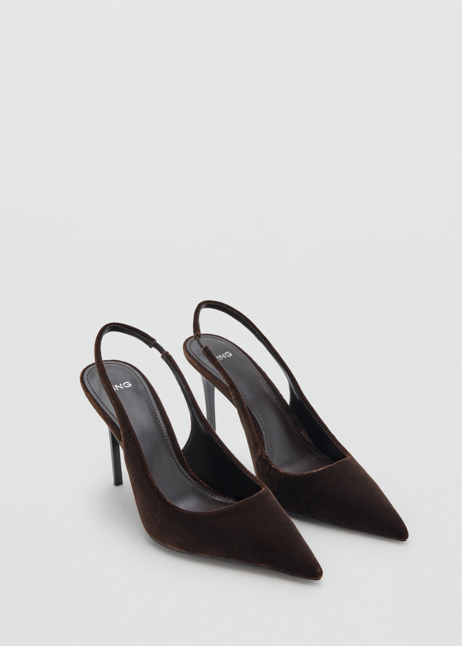 Velvet Heeled Shoes - Women | Mango United Kingdom
