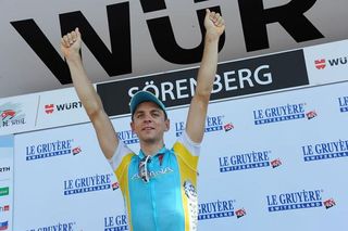 Tanel Kangert (Pro Team Astana) on the podium