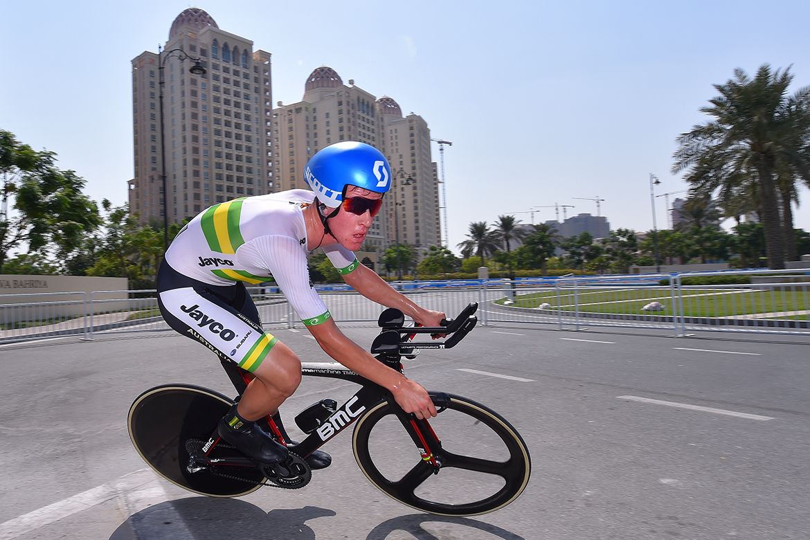 Miles Scotson (Australia) claimed the bronze in the U23 time trial Worlds