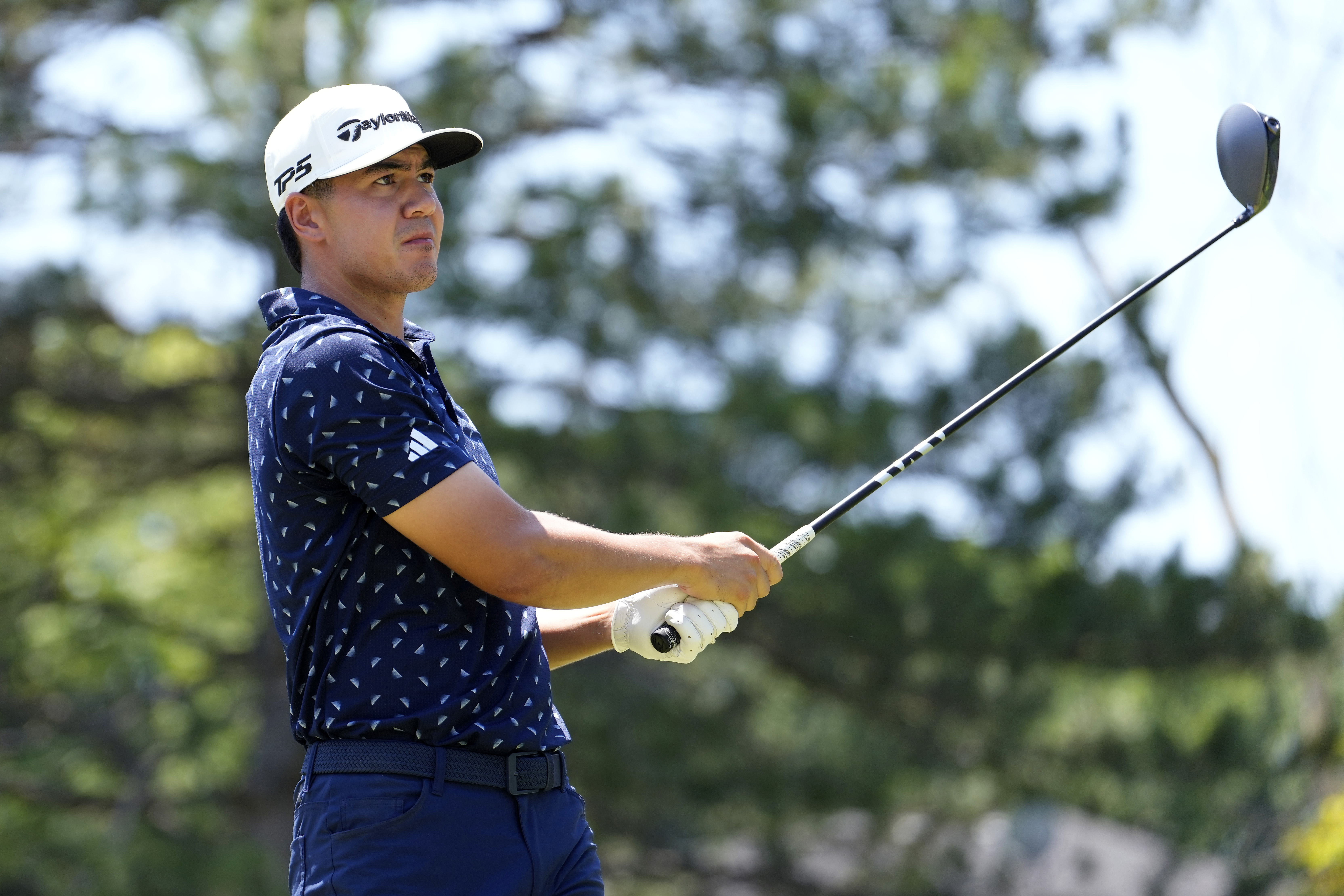 Michael Thorbjornsen hits a driver off the tee