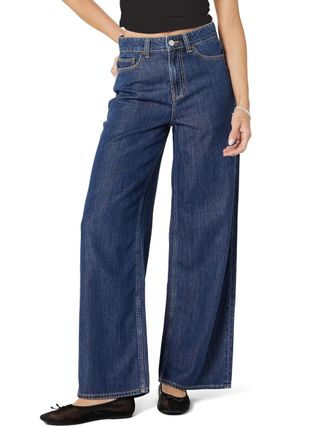 The Drop, Alba Wide Leg Relaxed Denim