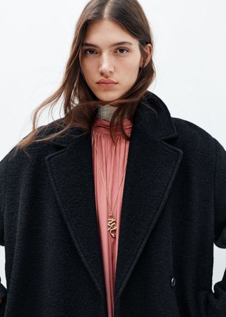 Voluminous Belted Wool Coat