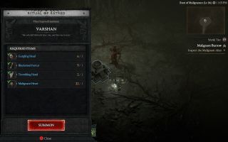 How to farm Malignant Rings and defeat Varshan in Diablo 4